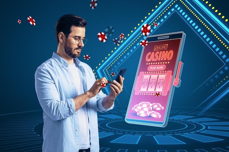 ria4d deposit flow on mobile showing DANA and OVO payment options